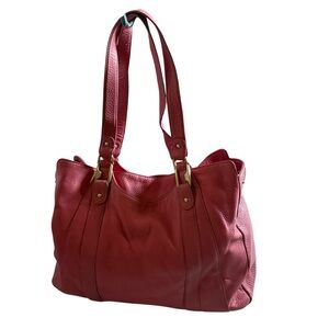 Jones New York leather pink shoulder bag
